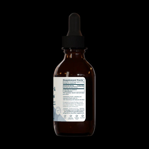 Image of Tulsi Drops - Mind, Body & Spirit 60ml supplement facts
